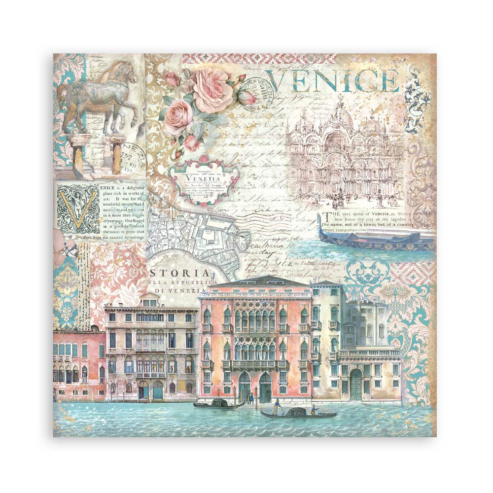 Stamperia papierblok - Venice City of Art Single Face (SBBSXB14) Stamperia