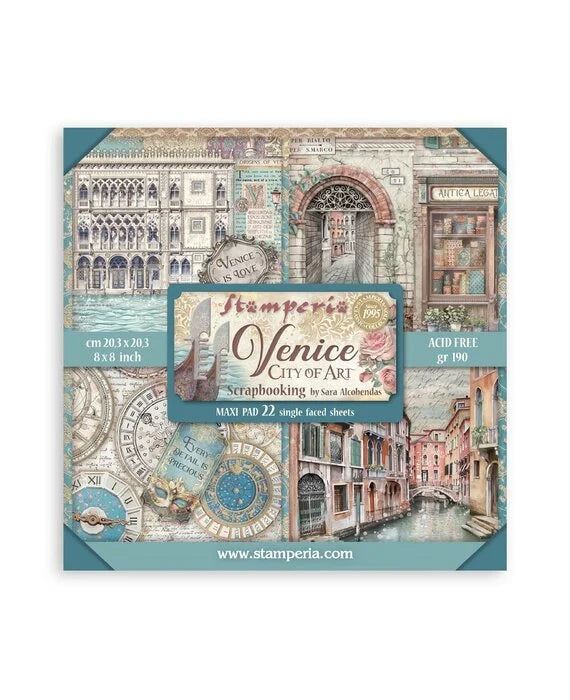 Stamperia papierblok - Venice City of Art Single Face (SBBSXB14) Stamperia