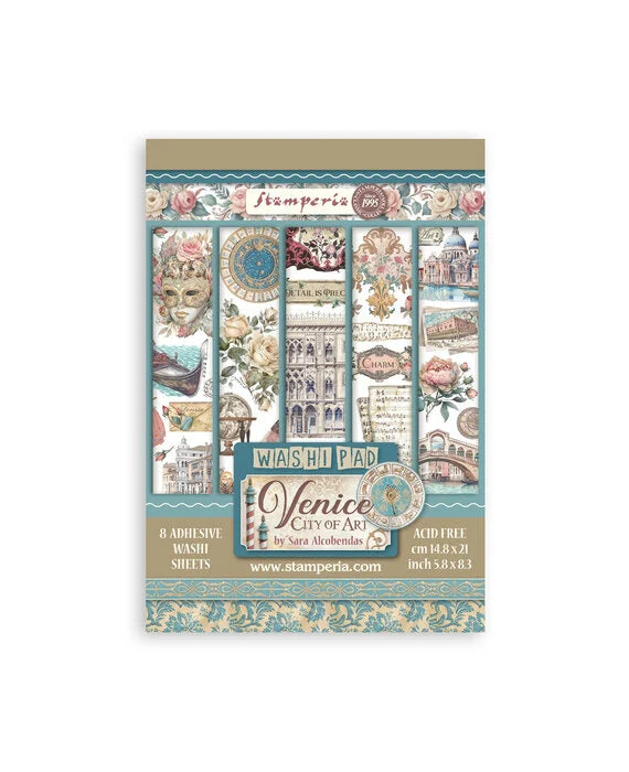 Stamperia Ephemera - Venice City of Art A5 Washi Pad (SBW21) Stamperia