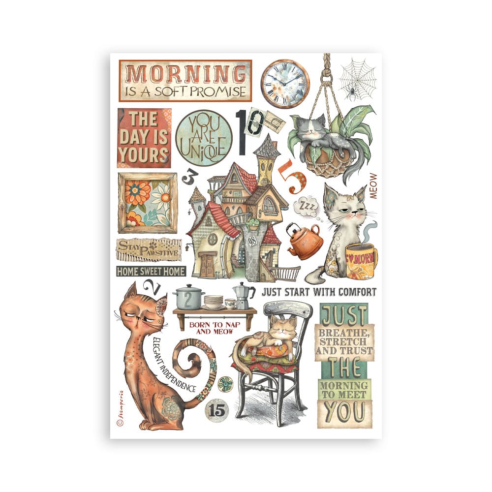 Stamperia Ephemera - Furry Friends A5 Washi Pad (SBW25) Stamperia