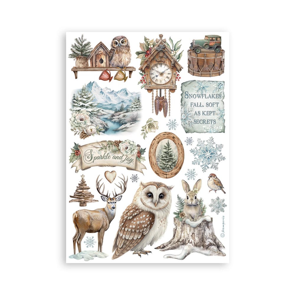 Stamperia Ephemera - The Owl’s House A5 Washi Pad (SBW23) Stamperia