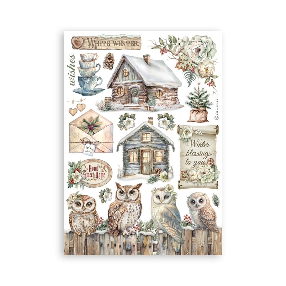 Stamperia Ephemera - The Owl’s House A5 Washi Pad (SBW23) Stamperia