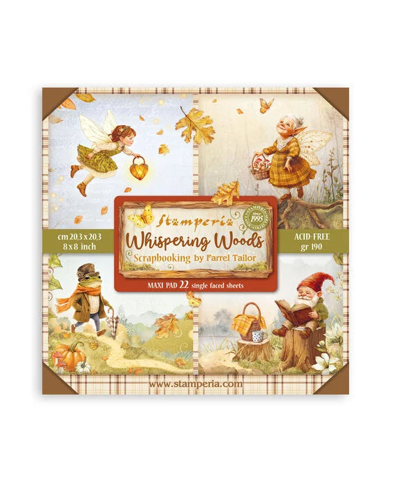 Stamperia whispering woods herfst pompoen papier