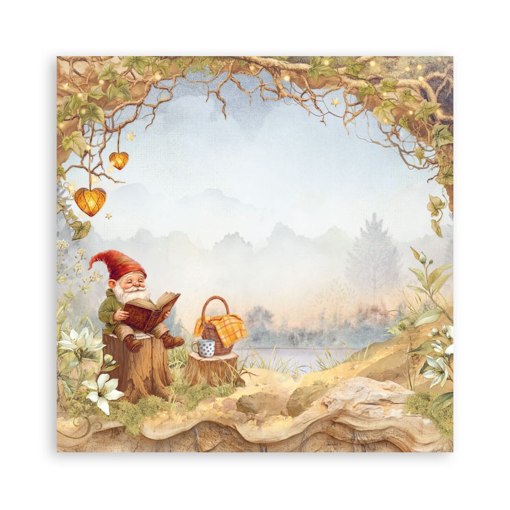 Stamperia whispering woods herfst pompoen papier 10