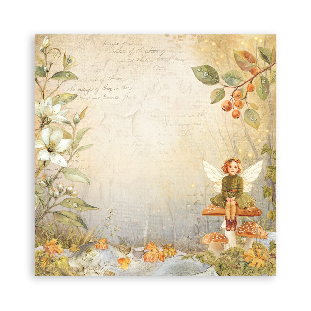 Stamperia whispering woods herfst pompoen papier 15