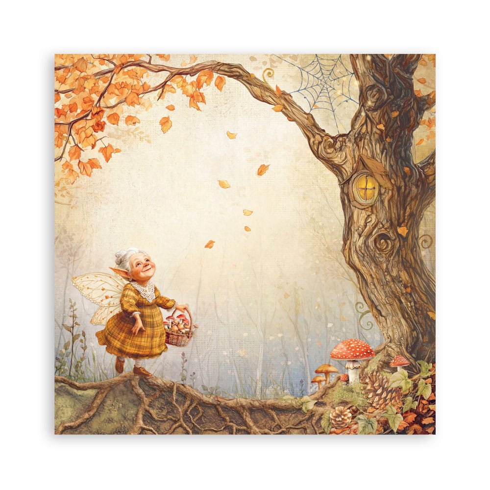 Stamperia whispering woods herfst pompoen papier 2