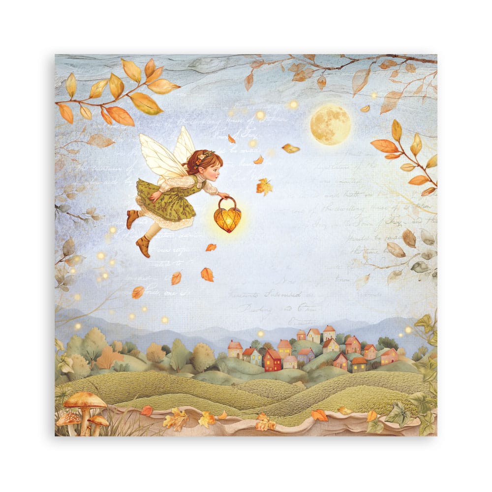Stamperia whispering woods herfst pompoen papier 3