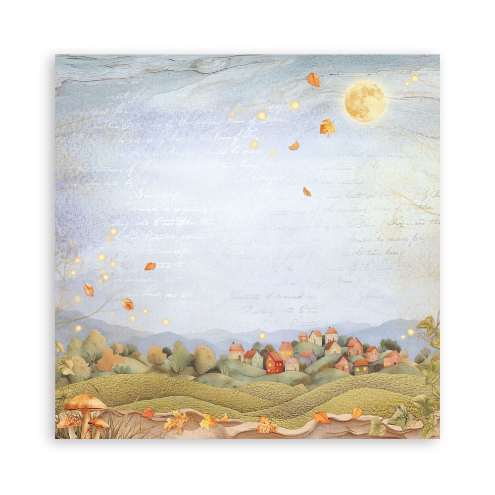 Stamperia whispering woods herfst pompoen papier 4