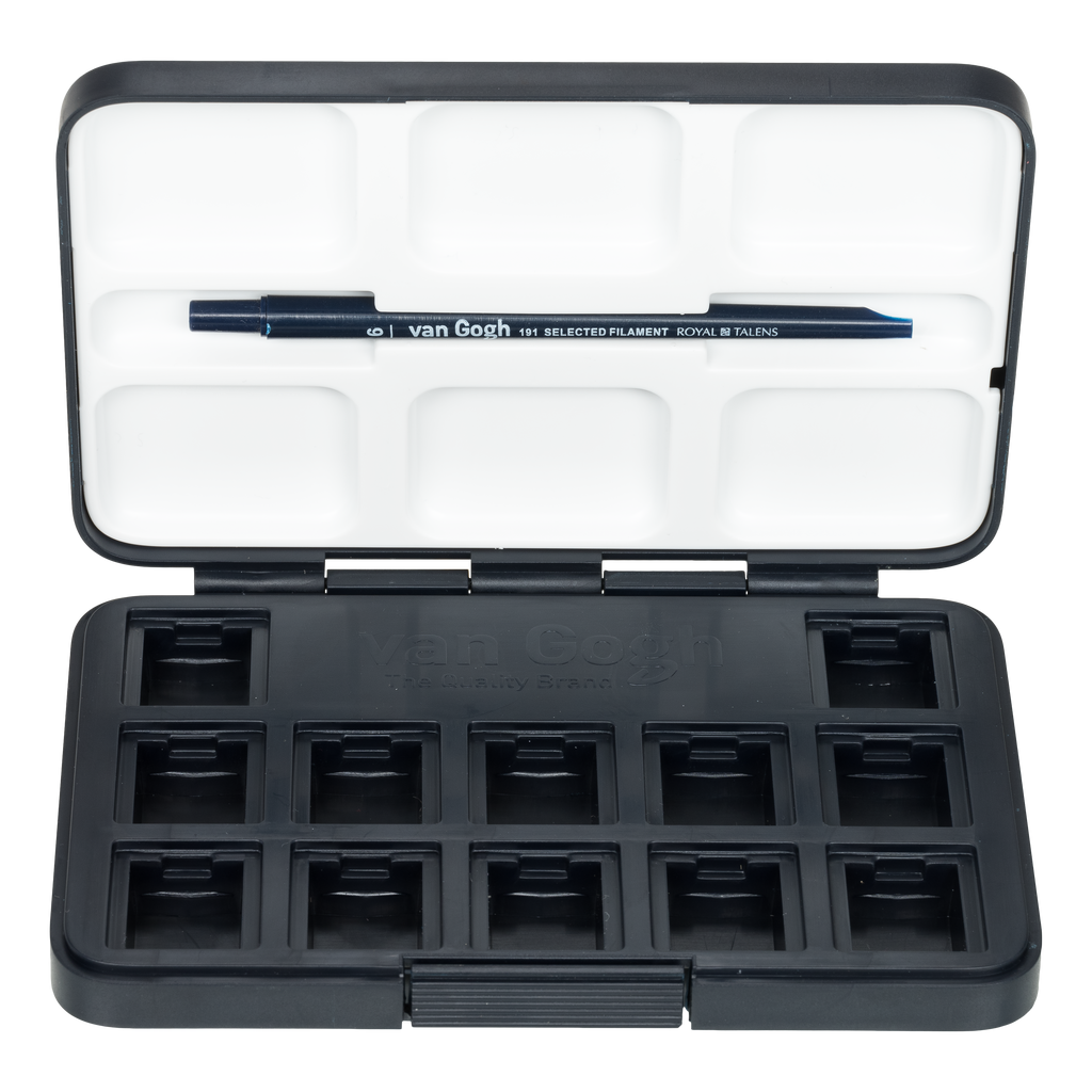 Van Gogh lege Pocketbox voor aquarelverf + reispenseel! Royal Talens