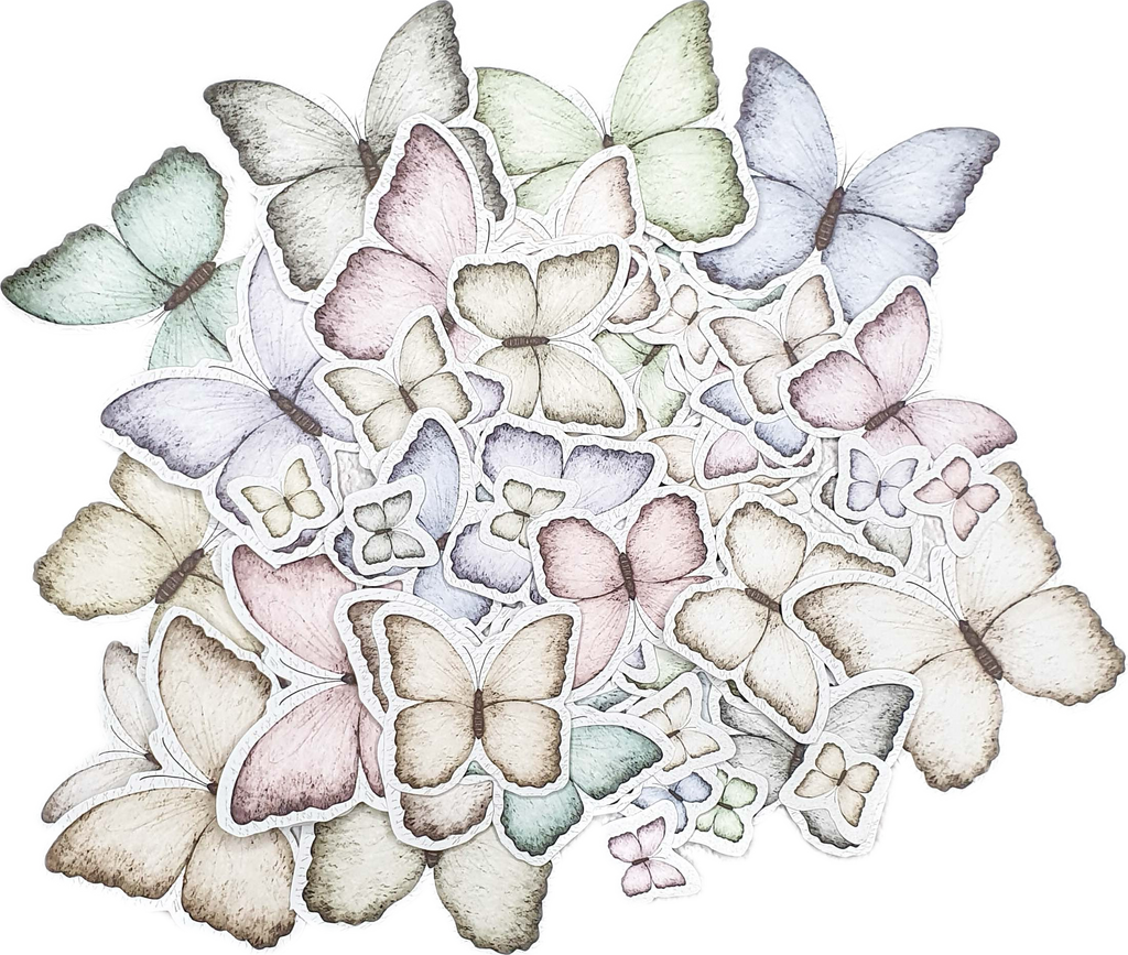 Ephemera Die cuts Vlinder Journal This