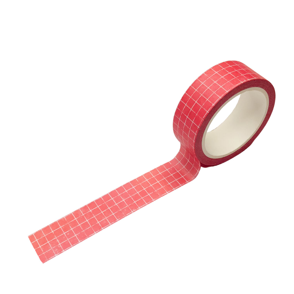 Washi tape - Grid (Coral) Journal This
