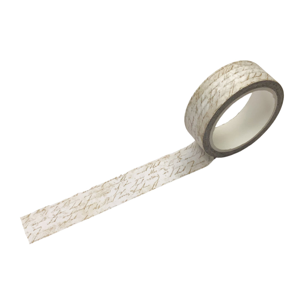 Washi tape - Light Script (Creme) Journal This