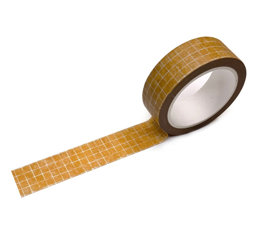 Washi tape ruitjes oker journal this