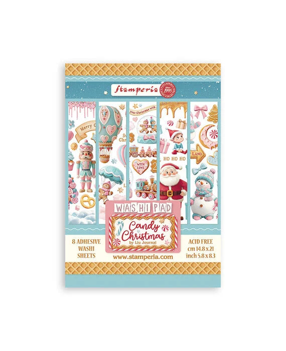 Stamperia Ephemera - Candy Christmas A5 Washi Pad (SBW22) Stamperia