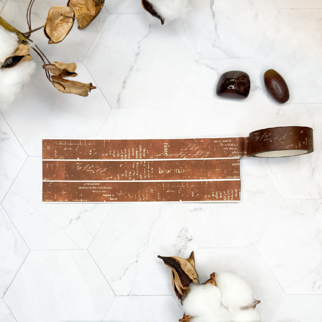 Washitape bruin caramel warm tape plakband masking herfst