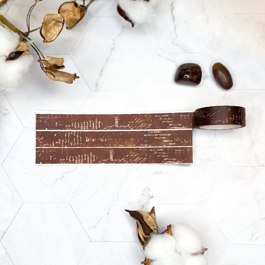 Washitape washi bruin donker plakband masking