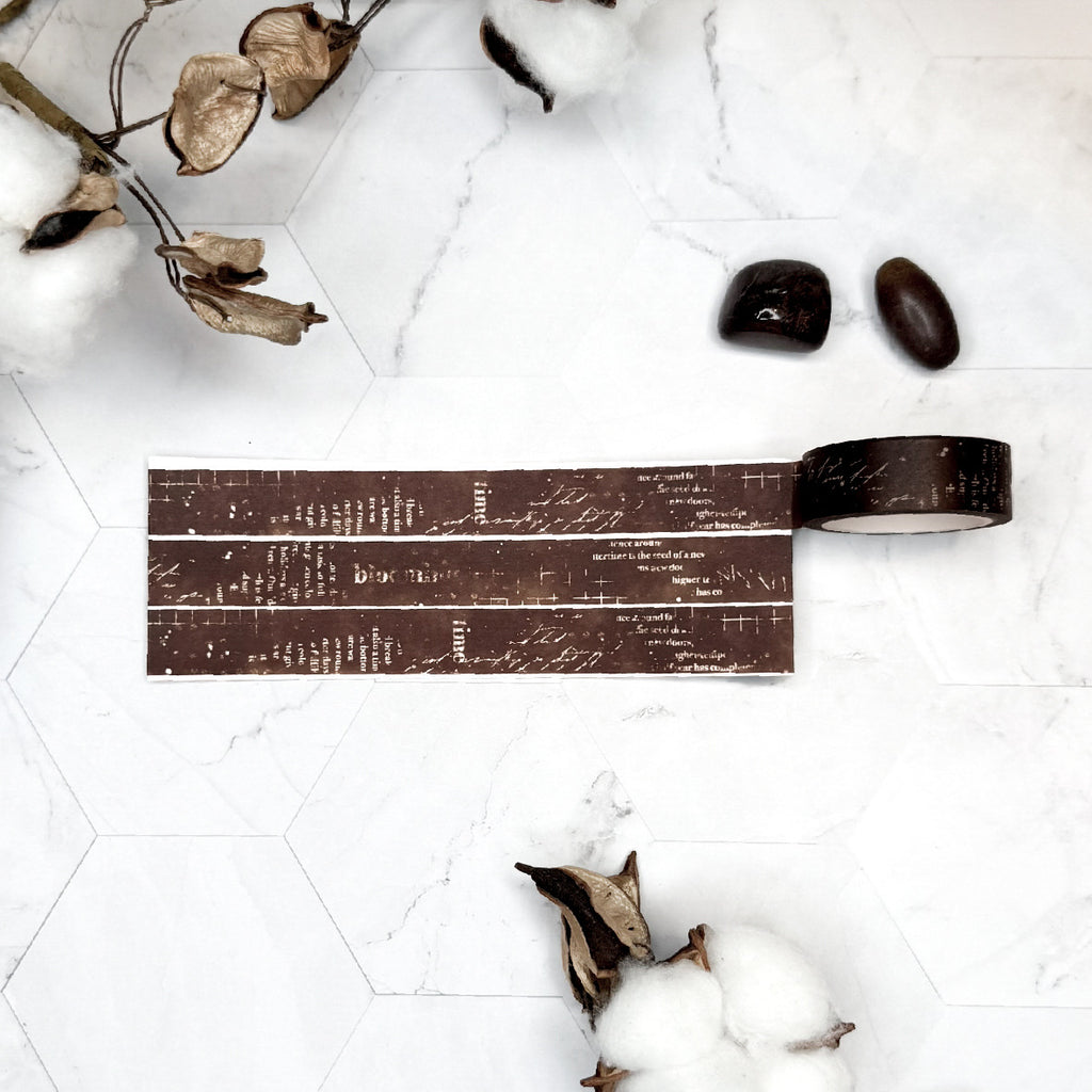 Washitape washi bruine donker plakband masking