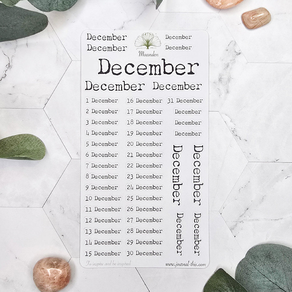 planner datum stickers agenda bujo bullet journal