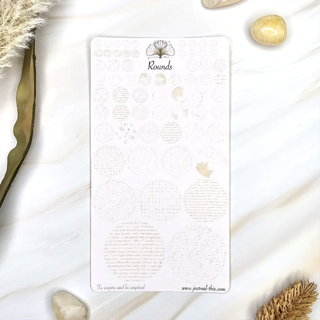 planner stickers rond creme journal this