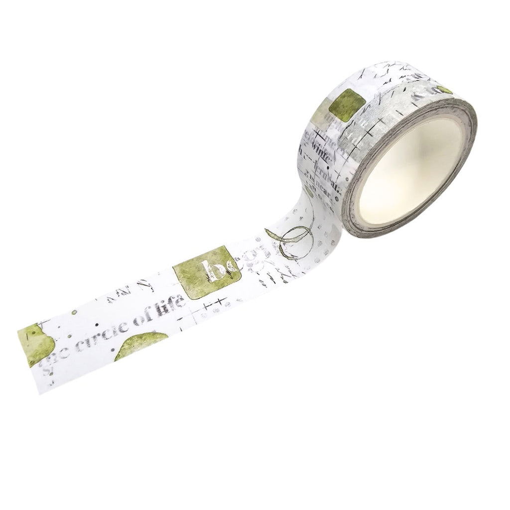 washi tape breed elementen groen journal this