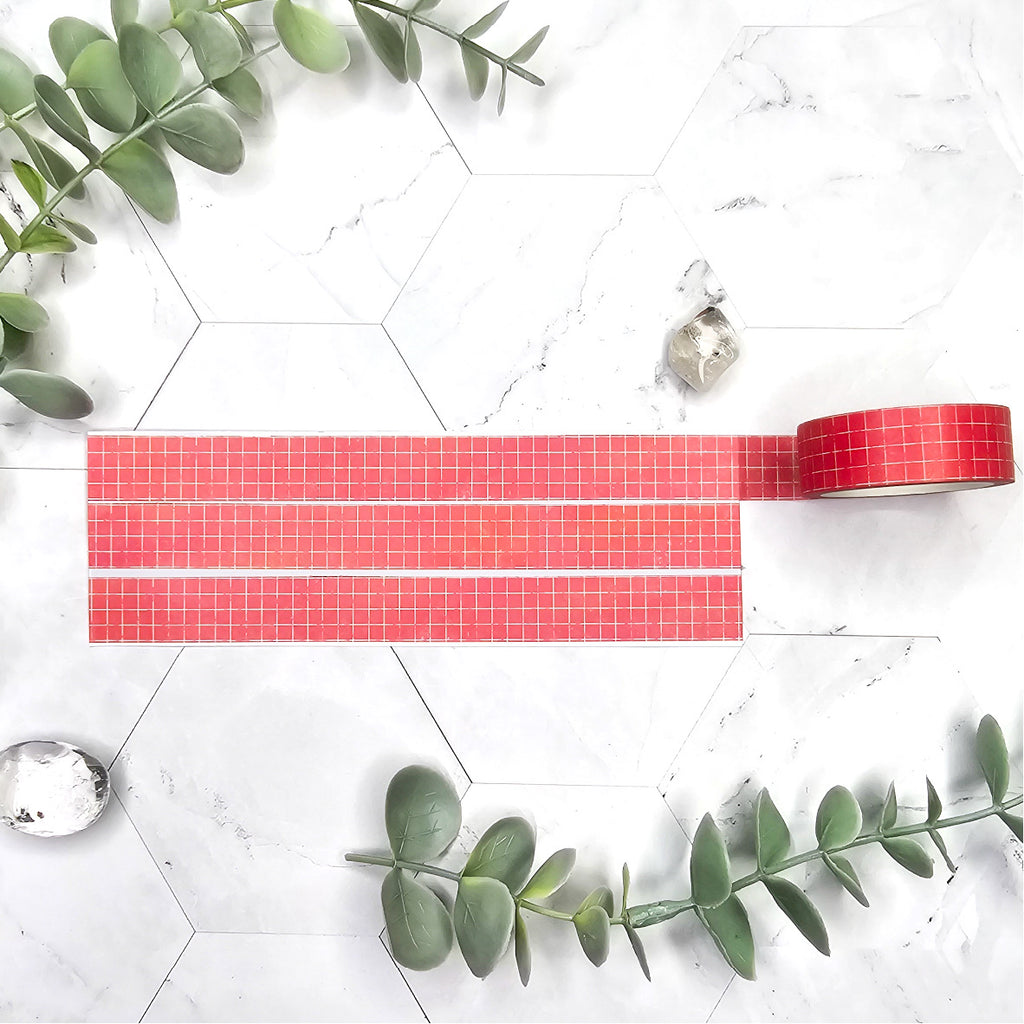 washi tape ruitjes zwart journal this