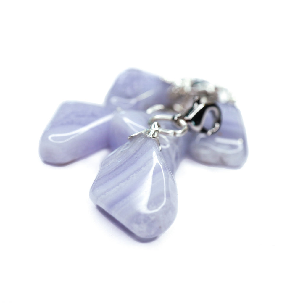 Hanger bedel edelsteen chalcedoon journal Sieraad
