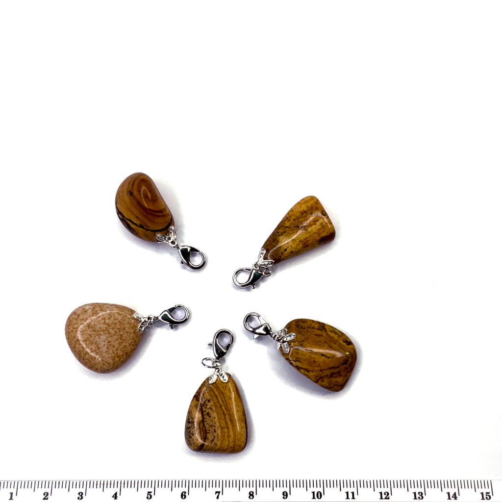Hanger bedel edelsteen jaspis landschap  journal