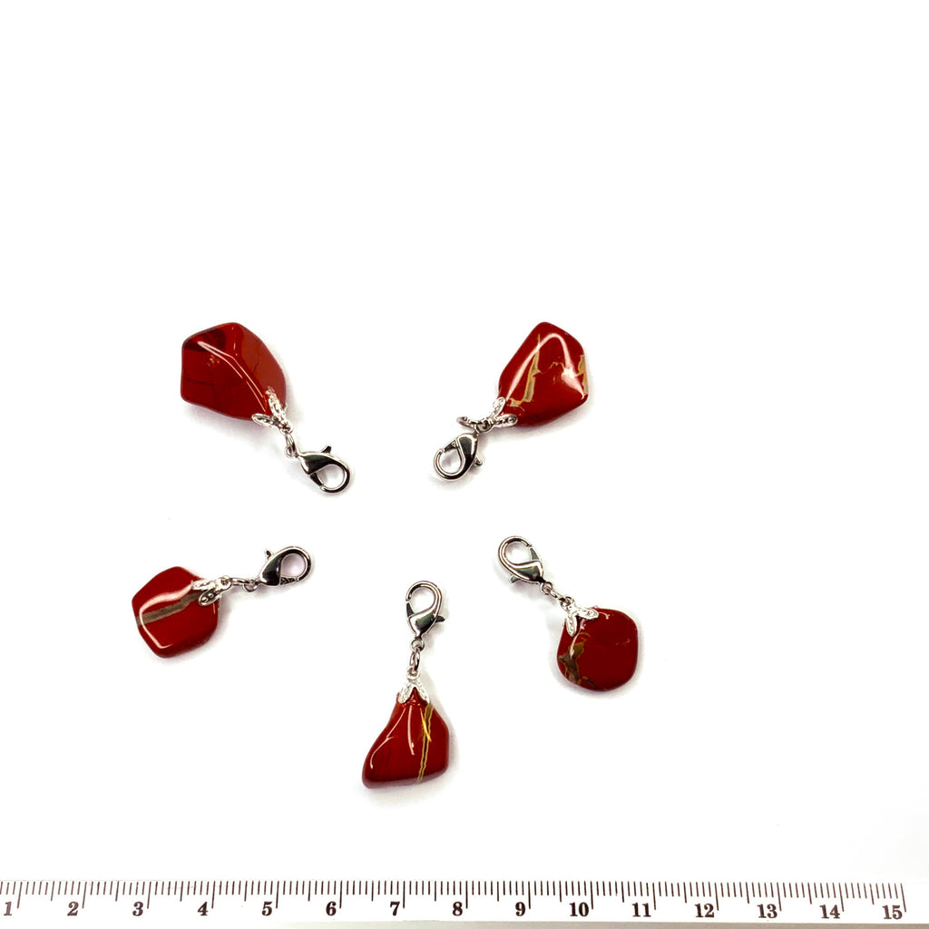 Hanger bedel edelsteen jaspis rood  journal 