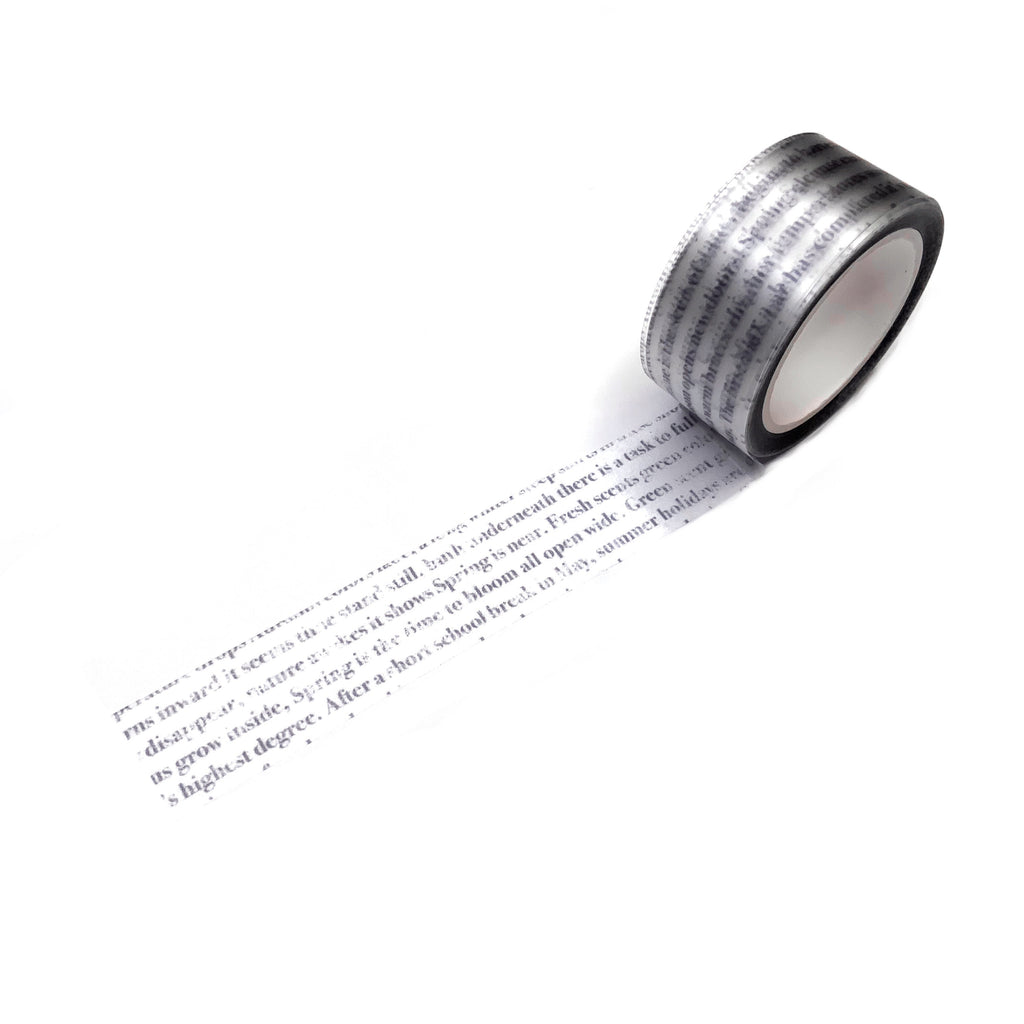 Pet tape transparant letters journal this