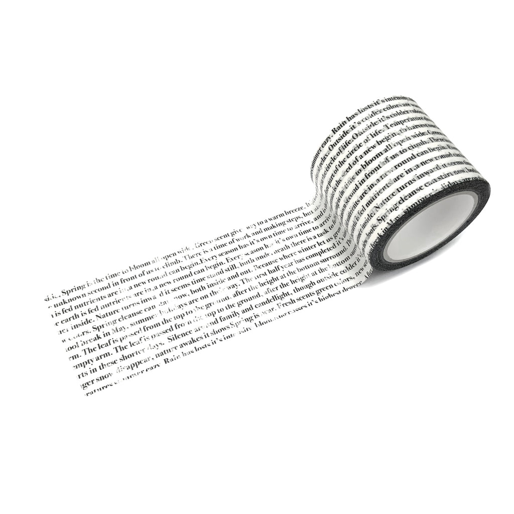 Washi tape letters breed journal this