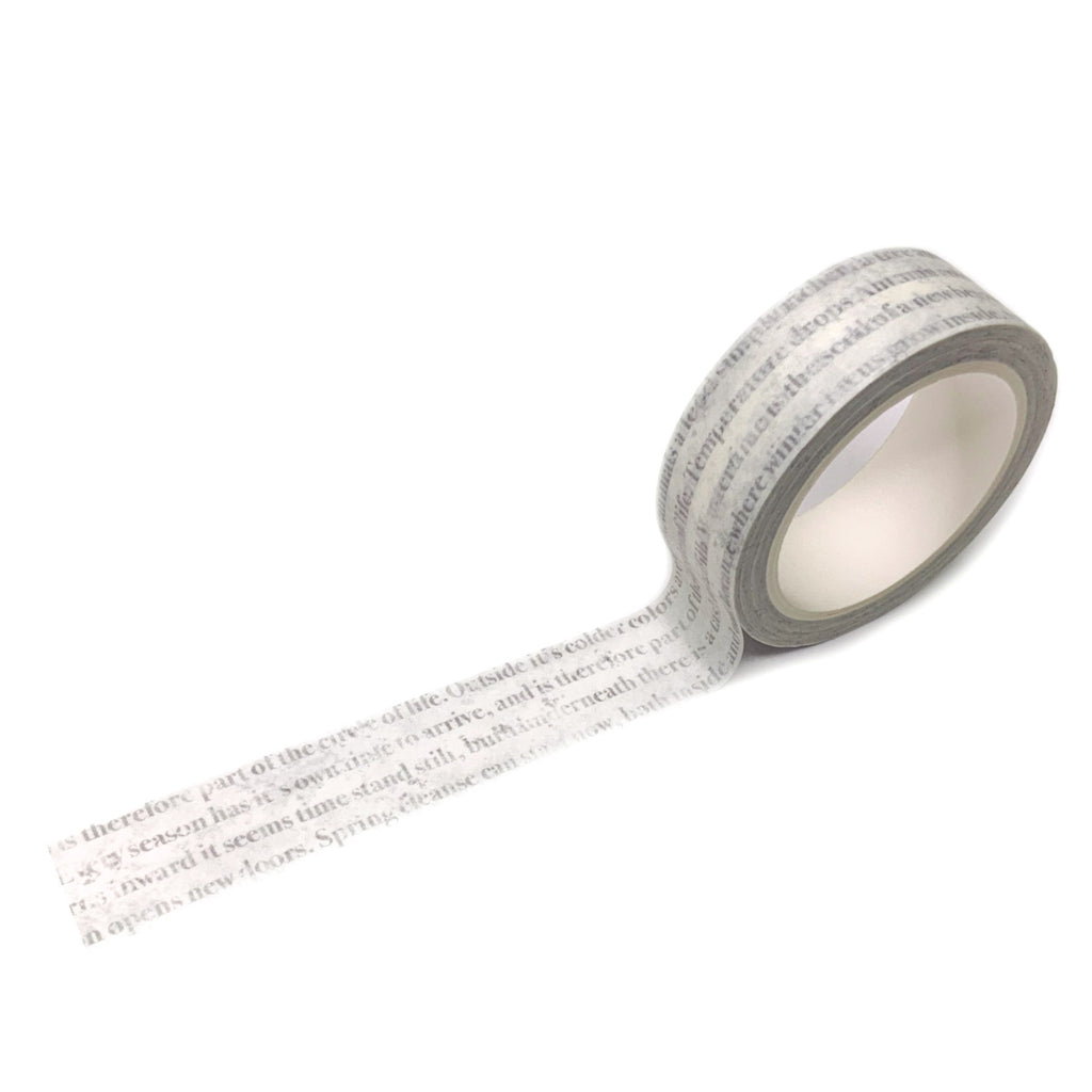 Washi tape letters grijs journal this