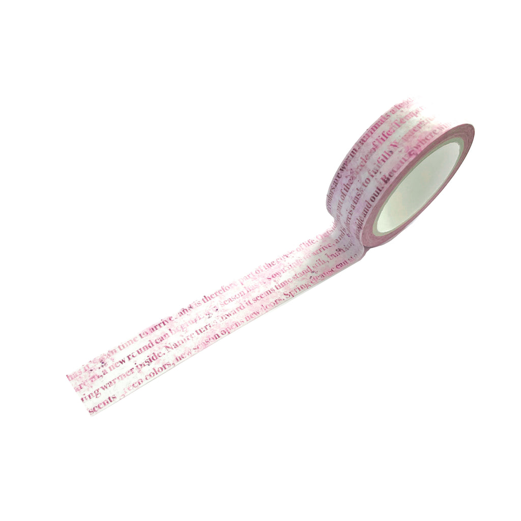 Washi tape letters roze journal this