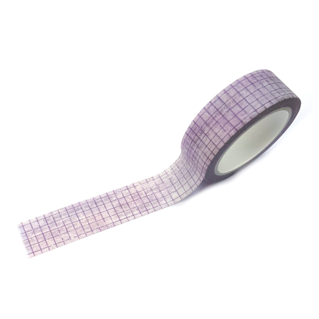 Washi tape ruitjes paars journal this