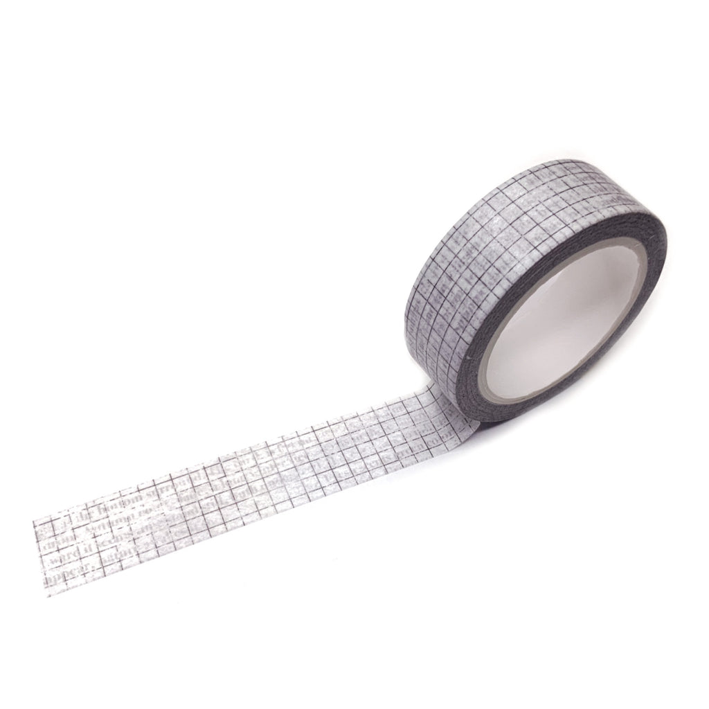 Washi tape ruitjes zwart wit journal this