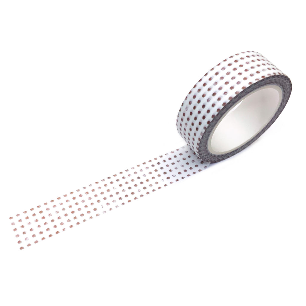 Washi tape stippen bruin journal this