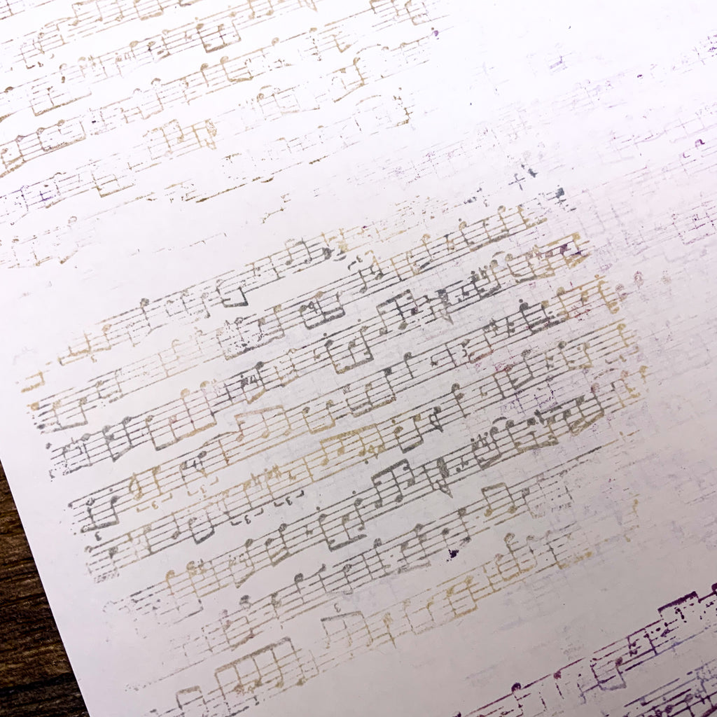 clear stamp achtergrond stempel muziek noten bladmuziek