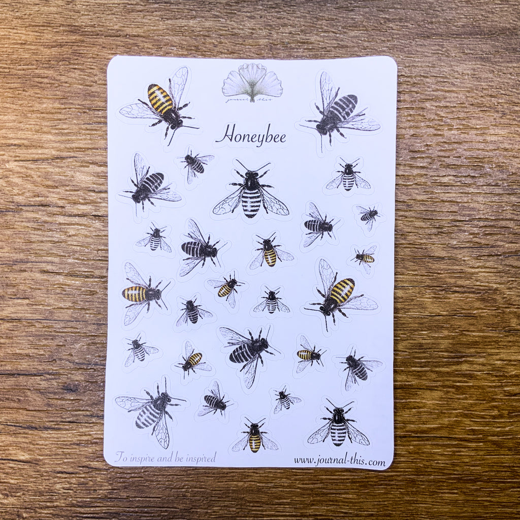 planner stickers bullet journal bijen Bijtje