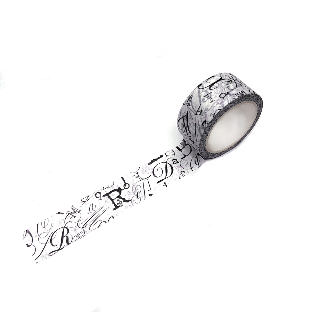 washi tape letter print journal this
