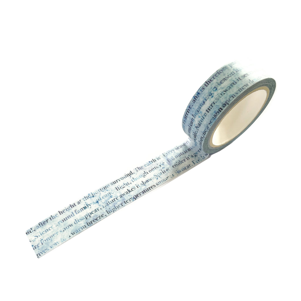 washi tape letters blauw journal this